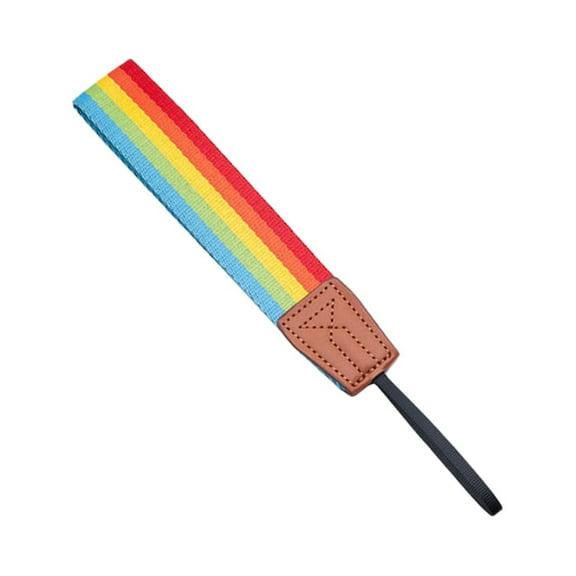 Worgeous Rainbow Stripe Camera Wristband Universal Camera Wristlet Wrist Strap Hand Lanyard for Digital Camera Mirrorless Camera