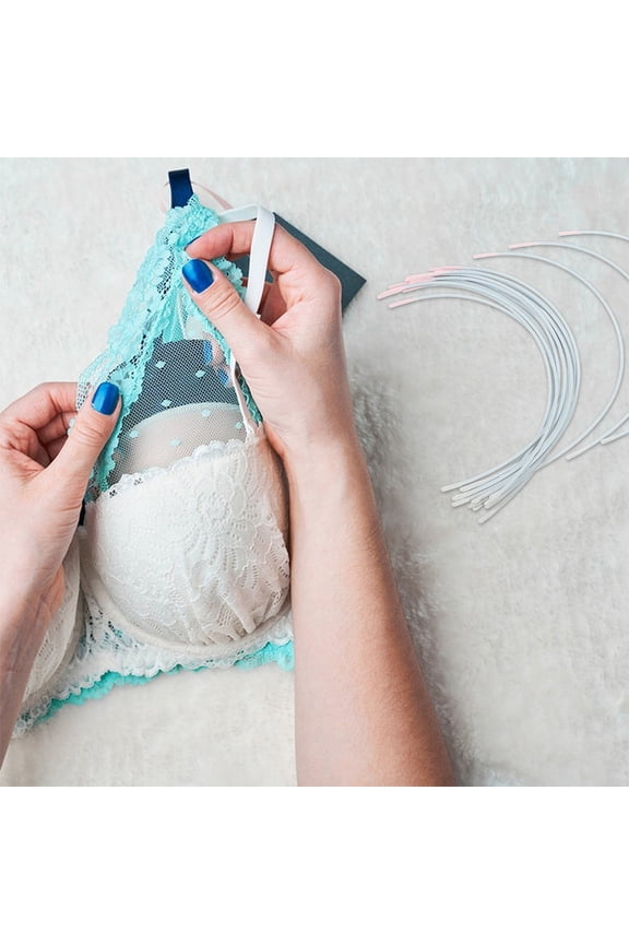 Raindrops 20 Pairs Bra Wires Replacement Underwire for Women Manual Sewing Lingerie Support Component 36