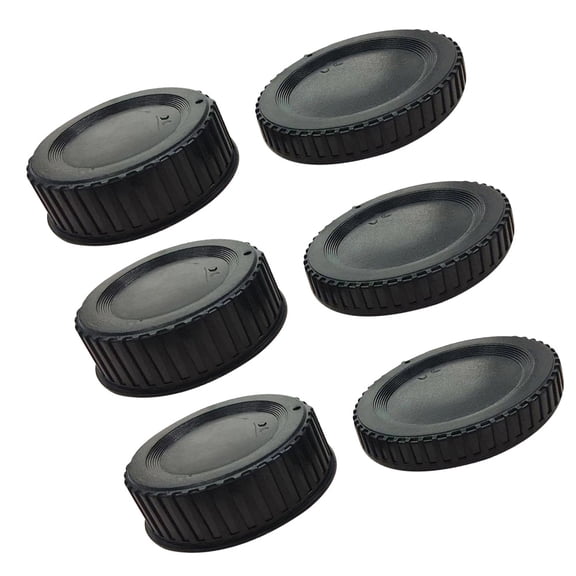Worgeous Rear Lens Cover with Camera Body Cap for DSLR Protects Moisture in Black plastic 5 Set