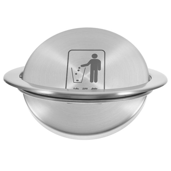 Worgeous Recessed Garbage Can Lid Stainless Steel Embedded Trash Chute Cover For Kitchen And Bathroom Swing Flap Design Trash Bin Lid