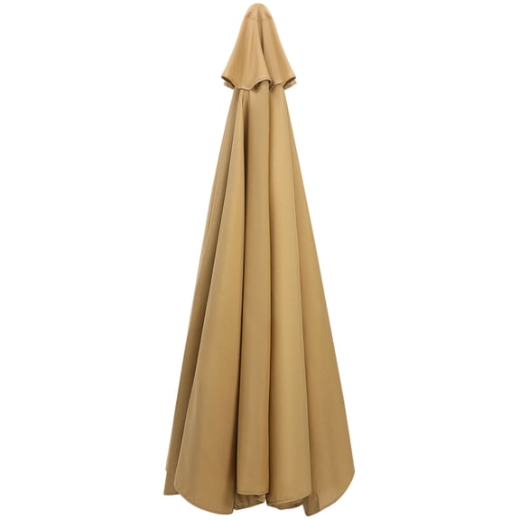 Worgeous Khaki Sun Umbrella for Patio and Beach, Rectangle Parasol with Thick Fabric, UV , Ideal for Outdoor Travel and Garden Use