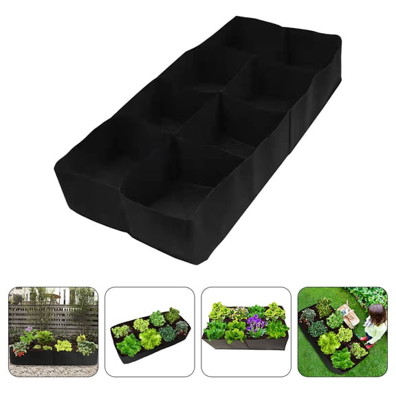 Worgeous Rectangular Planting Bag Nonwoven Fabric 1Pack for Root Breathing