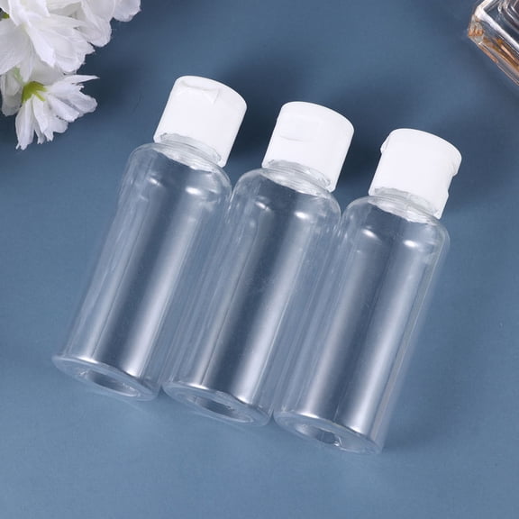 Worgeous Refillable Empty Bottles for Storage Use Durable ABS Material White Color 30 Pieces
