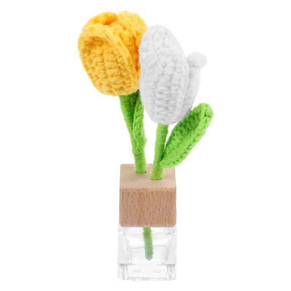 Glass Diffuser Bottle for Essential Oils Home Use Multi Color Woolen Yarn Decor 3.5oz