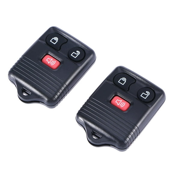 RENACLIPY 2Pcs Black Key Fob Replacement Compatible with E350 Escape Explorer