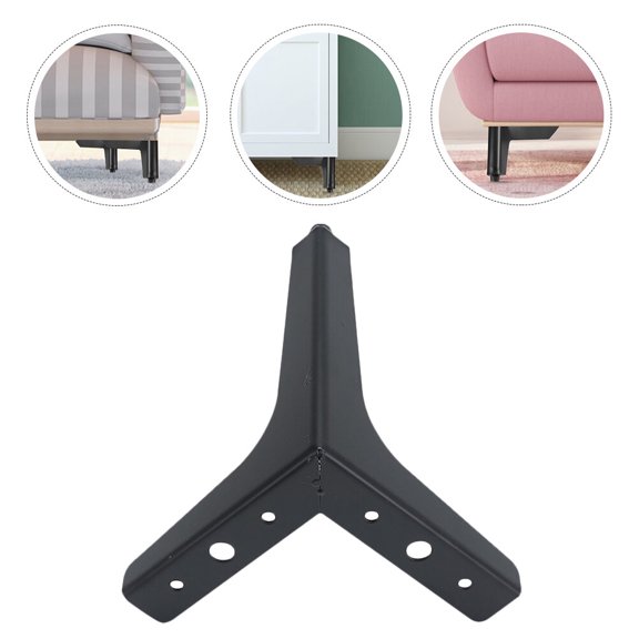 FONDOTIN Heavy Duty Thickened Iron Furniture Support Leg for Sofa, Bed, Cabinet - Replacement