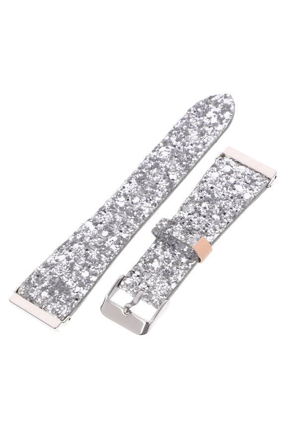 Adjustable Replacement Smartwatch Band with Glitter, Comfortable Strap for Fitness Tracker Watches