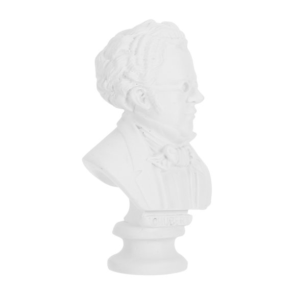 Worgeous Resin Head Statue Mini Musician Bust Figurine For Home And Office Decor Small Desktop Sculpture Resin Mini Musician Statue
