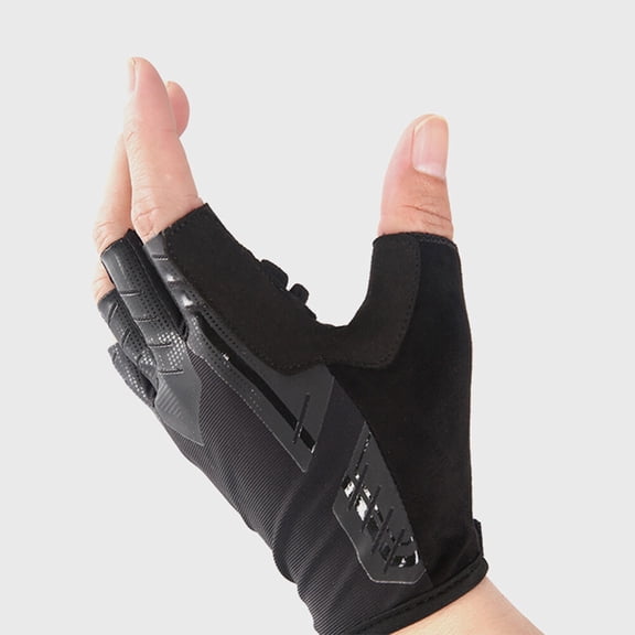 BESTYASH Sports Gloves for Training Black with Soft Texture and Anti Slip Palm