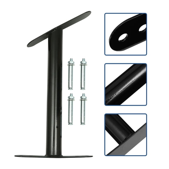 Worgeous Rope Hanger Wall Mounted Storage for Exercise Ropes Battle Black