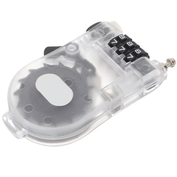 Worgeous Compact Lock for Sports Equipment ABS 1Pcs 3.5x2.4x0.6in