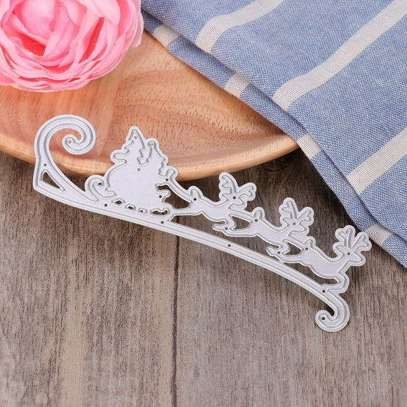 Worgeous  Santa Claus Knife Model Christmas Die Cuts Cutting Dies  Silver