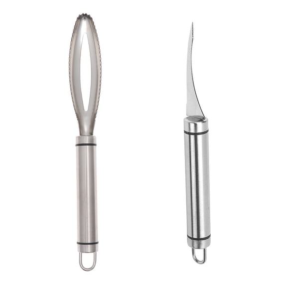 FONDOTIN 304 Stainless Steel Seafood Tool Set with Shrimp Opener, Shellfish Cracker and Peeler - 1 Set for Easy Shellfish Preparation