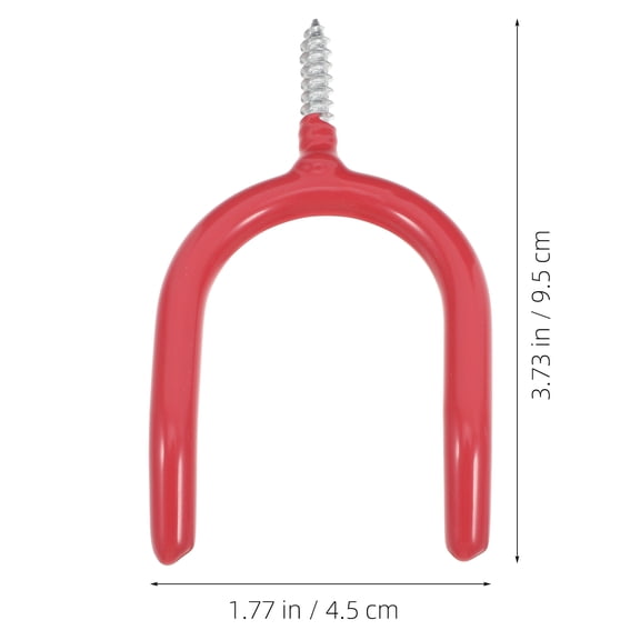 Worgeous Screw-In U Shaped Garage Hooks Tool Hangers Garage Storage Organizer Hanger for Organizing Tools Garden Equipment Yard Supplies