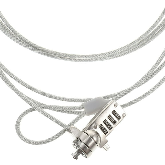 Worgeous Security Locking Device Locks Notebook Laptops Computers Silver