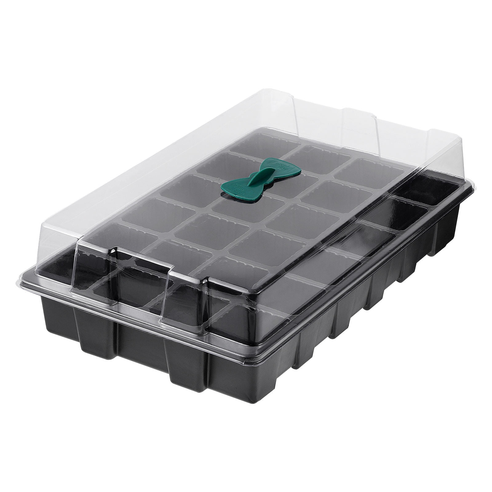Phenofice 3-Pack Stackable Plastic Seed Starter Trays for Gardeners, Growing Trays 14.34x9.04x2.75in