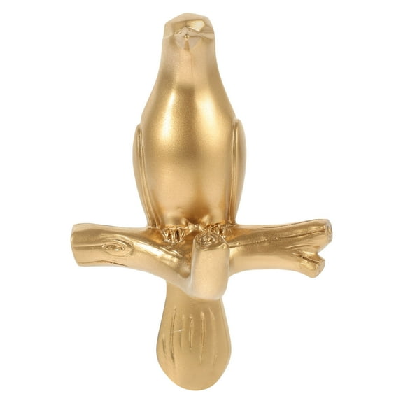 Worgeous Self Adhesive Wall Mount Hook Bird Shape European Style Wall Rack