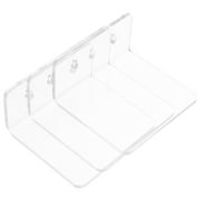 Worgeous Clear Hanging Plant Shelf Stand for Indoor Window and Wall Display, Modern Decorative Holder for Small to Medium Indoor Plants