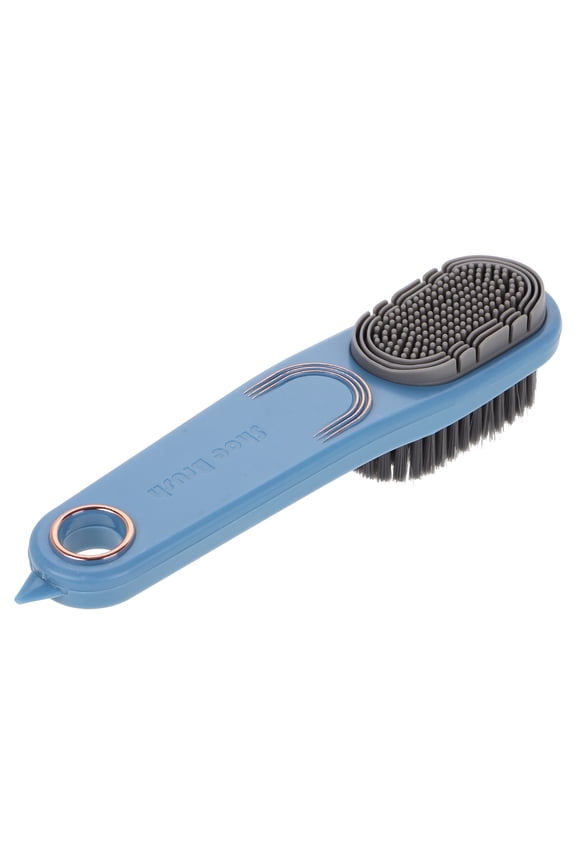 Shoe Cleaning Brush 2-Sided Portable Leather Shine Cleaning Brush for Boots Handbag Coat Pans Sofa Furniture