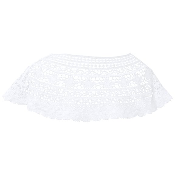 Worgeous Shoulder Tie Dress Wedding Small Shawl Simple Hollow Bride Miss