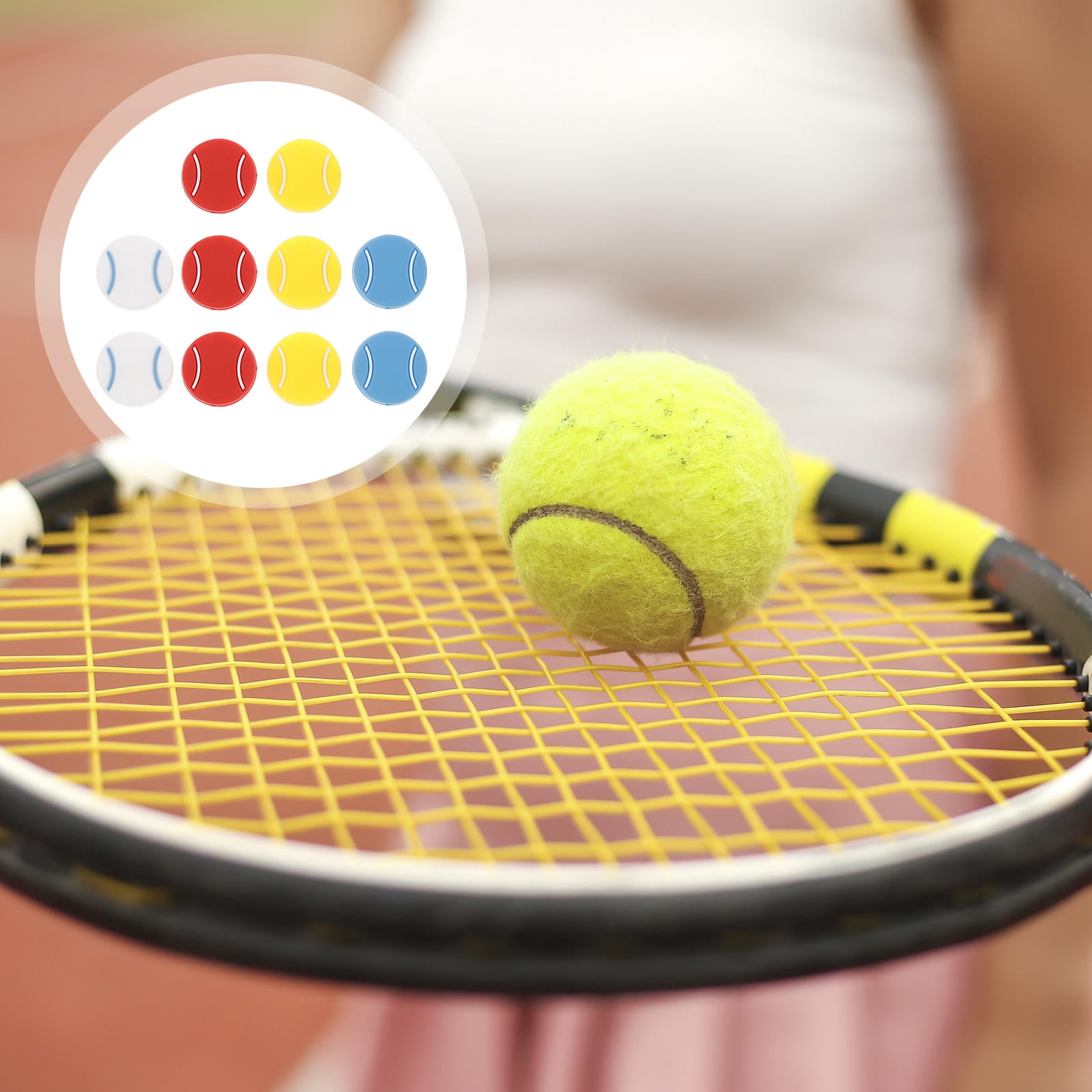 Raindrops Tennis Racket Absorbers Assorted Colors Improve Control and ...