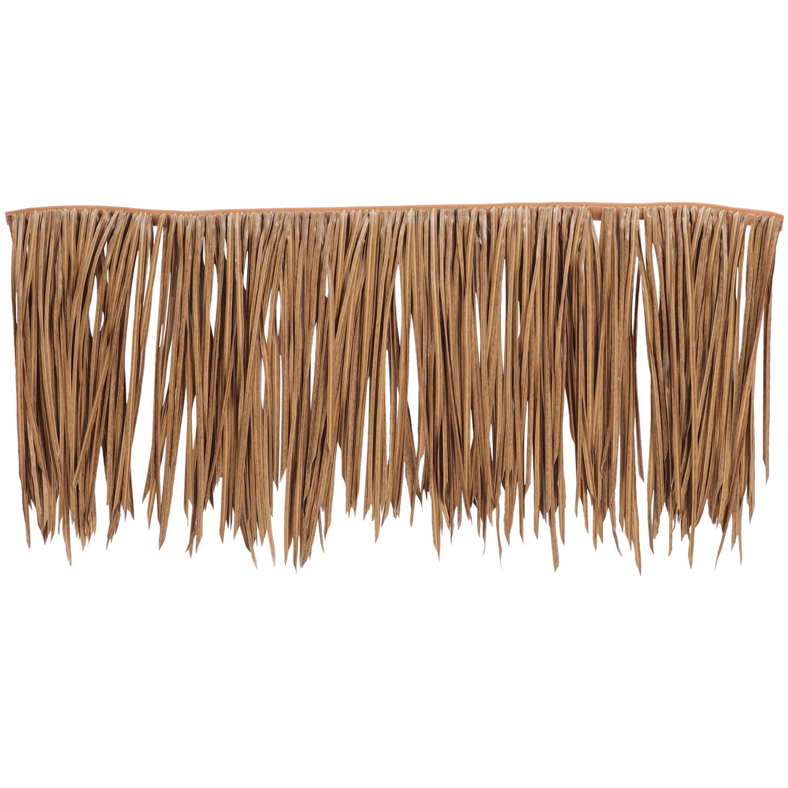 RENACLIPY Simulation Straw Roof Rectangular Imitation Thatched Roofing Brown Plastic for Balcony Terrace Pavilion Rustic Farmhouse Style 1Set