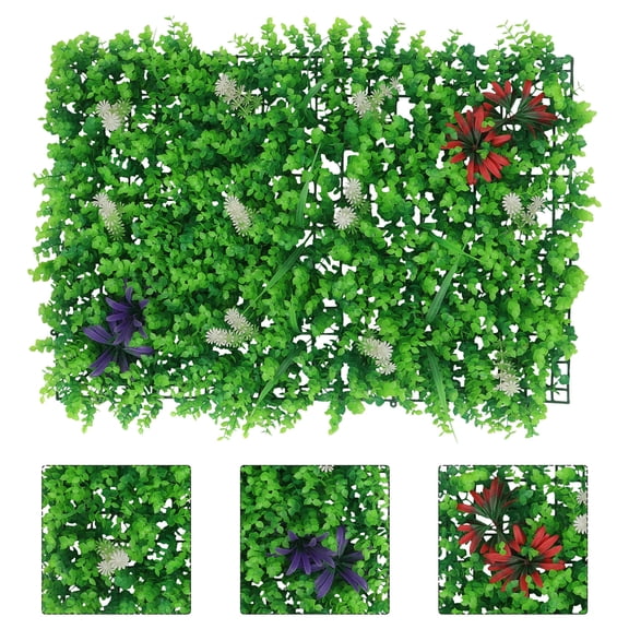 Worgeous Simulation Plant Wall 1Pack Greenery Wall Decor Faux Greenery Wall Plastic Rustic Design 60x40in