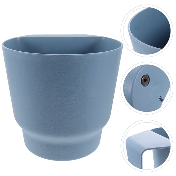 Worgeous Hanging Planter Sky-Blue Plastic 1Pcs 8.9X7.7X3.3in