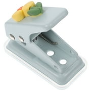 Worgeous Skyblue Circle Punch Tool for Crafting Plastic and Metal Manual Paper Hole Puncher for Home Use 0.5 inch