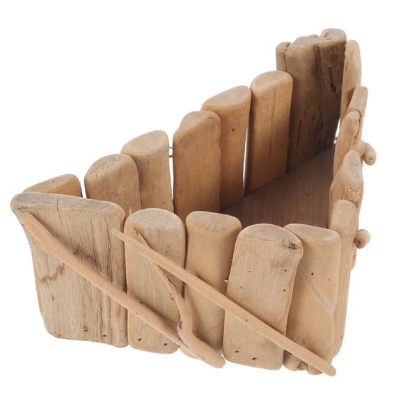 Worgeous Small Flower Hold Drift Wood Planter Decor Tabletop Flower Container Window Box Planter Decoration