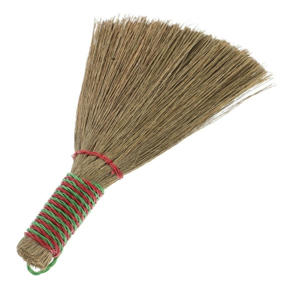 Worgeous Small Hand Broom with Bristles for Indoor Cleaning Ideal for Sweeping Carpets and Bed Sheets Natural Straw Broom for Home Use
