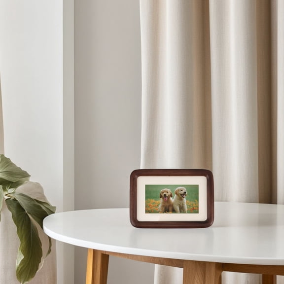 WHAMVOX Rustic Wood Picture Frame for Decor Light Brown Solid Wood Construction Versatile Design 4x6 Inches