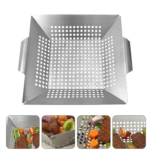 CIMAXIC Grill Plate Stainless Steel Heat Resistance Suitable for Thick Food 1Pcs