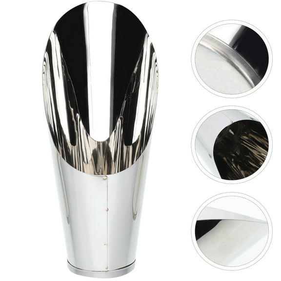 RENACLIPY Ergonomic Garden Scooper Stainless Steel Hand Tool for Planting and Soil Scooping