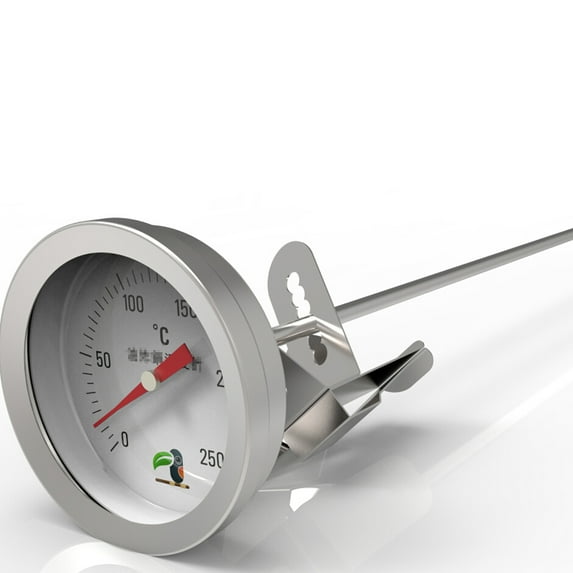 Worgeous Stainless Steel Candy Thermometer for Measuring Temperature with Design and Clip 30cm Probe