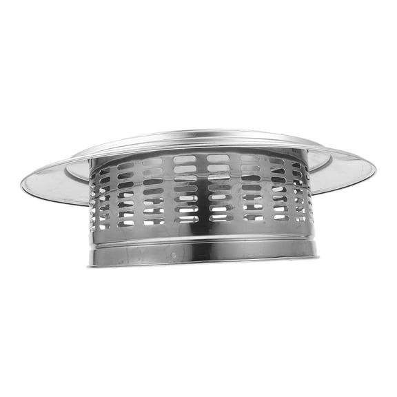 WHAMVOX Stainless Steel Chimney Cap 15 Inch Metal Round Chimney Cap Rainproof Vent Cap For Roof Ventilation Outdoor Chimney Cover