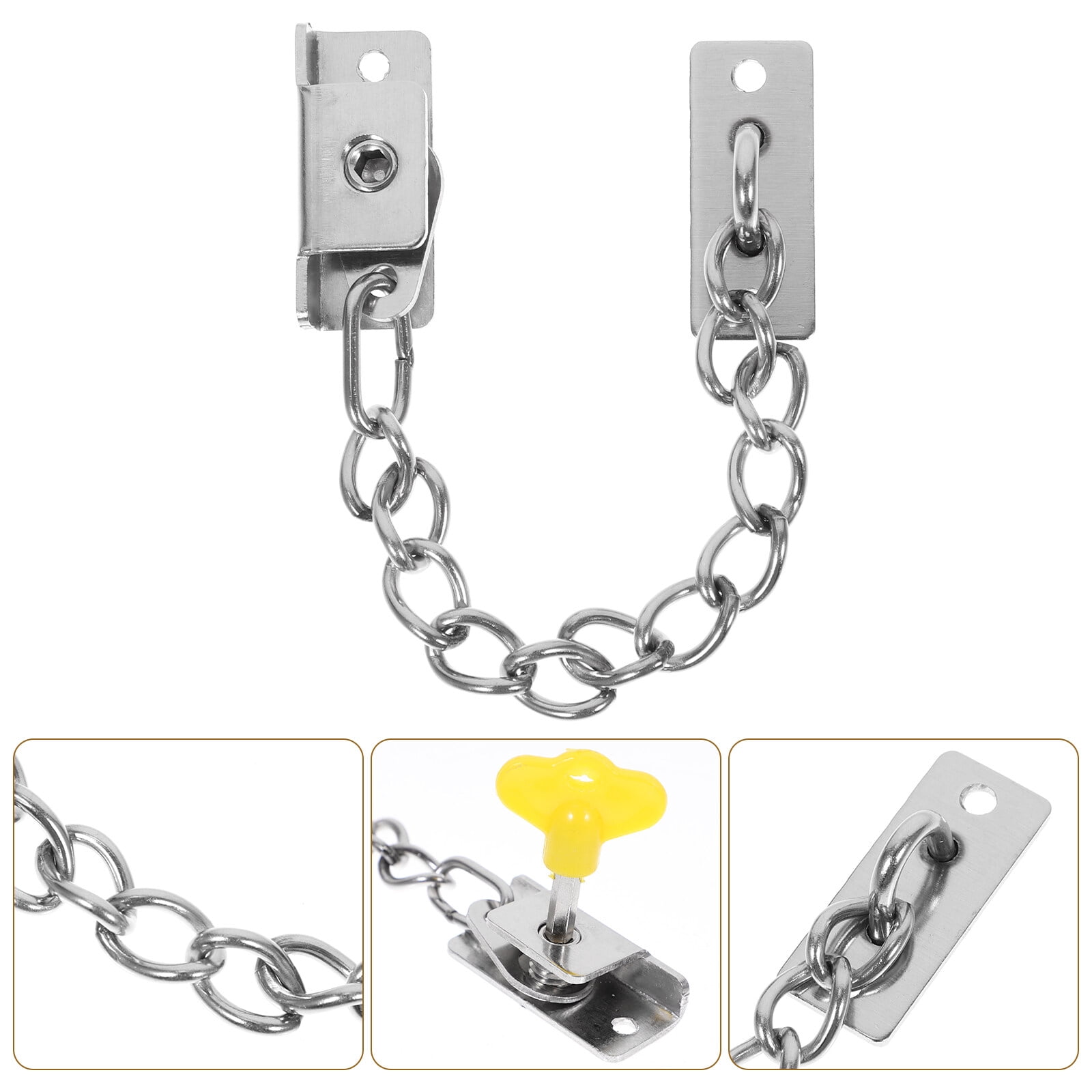 Worgeous Stainless Steel Door Chain Lock for Enhanced Home Security ...
