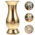 thumbnail image 1 of RENACLIPY Golden Metal Flower Vase Stainless Steel Decorative Vase for Home, Living Room, Office Décor, 1 of 8