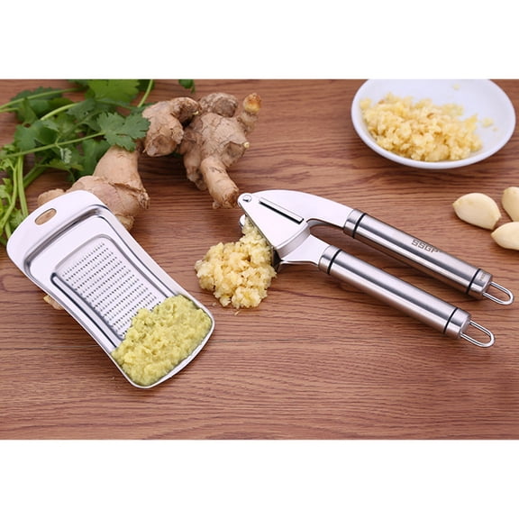 RENACLIPY Stainless Steel Garlic Cheese Grater Shredder Kitchen Tool Set for Easy Food Prep