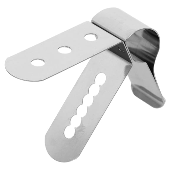 Worgeous Stainless Steel Grill Probe Clip Multi Hole Thermometer Holder Temperature Probes Pot Thermometer Holder Temperature Probe Stand Grill Probe Fixing Clip