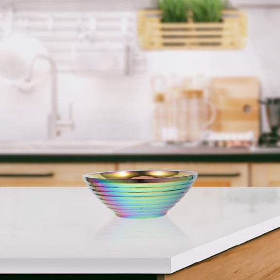 Worgeous Stainless Steel Large Capacity Noodle Soup Bowl for Home Use Creative Design Multi Color 304 Steel