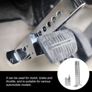 Worgeous Stainless Steel Adjustable U-Shaped Retractable Anti-Theft Lock for Car Steering Wheel and Pedals Security Device