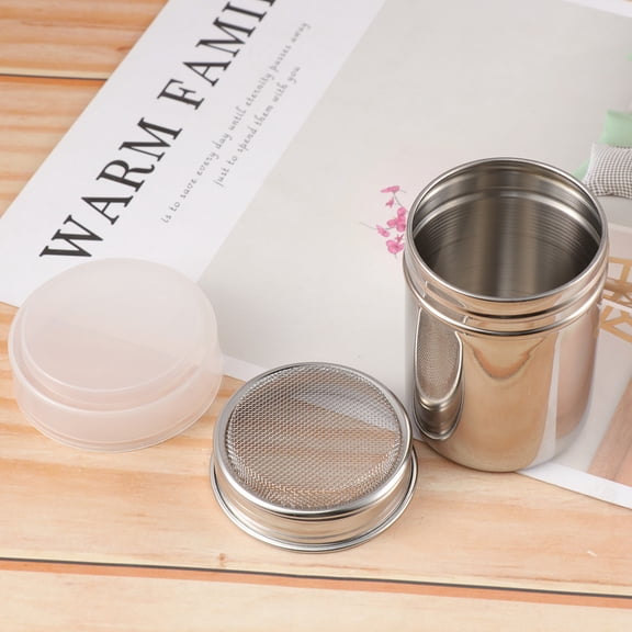 Worgeous Stainless Steel Seasoning Pot with Lid for Kitchen Use Keeps Spices Fresh and DustFree 1PC Size S