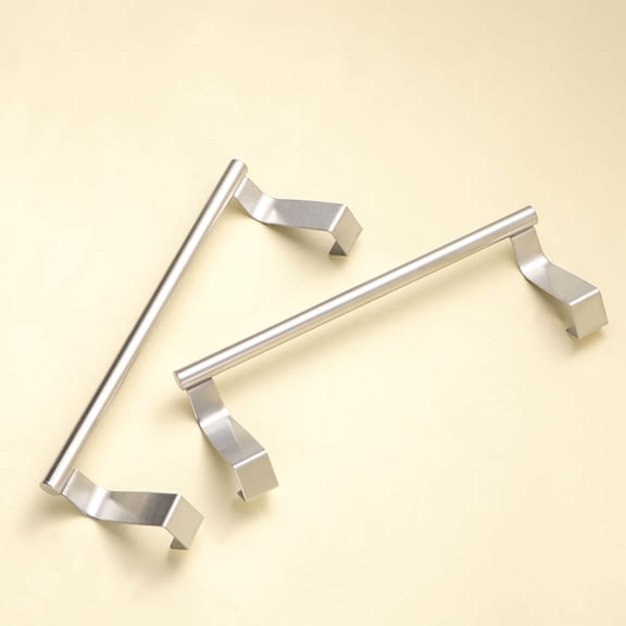 Worgeous Kitchen Towel Stand Stainless Steel 2Pcs Multifunctional Towel Racks for Bathroom