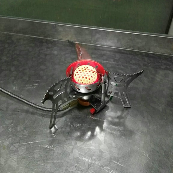 RENACLIPY 1PC Windproof Backpacking Stove Silver Simple Design for Outdoor Cooking