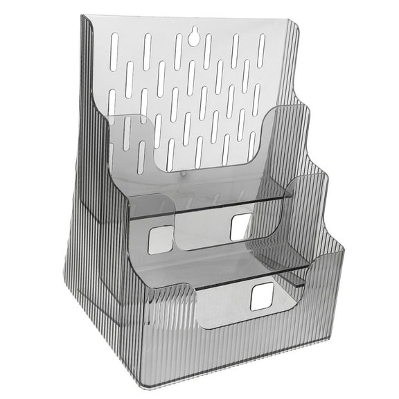 WHAMVOX Pamphlet Holder Transparent 1Set 11.8X9X6.7In