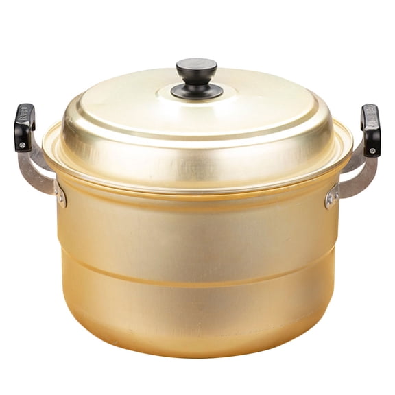 FOMIYES Golden Kitchen Cooking Pot with Aluminum Construction and Even Heat Transfer