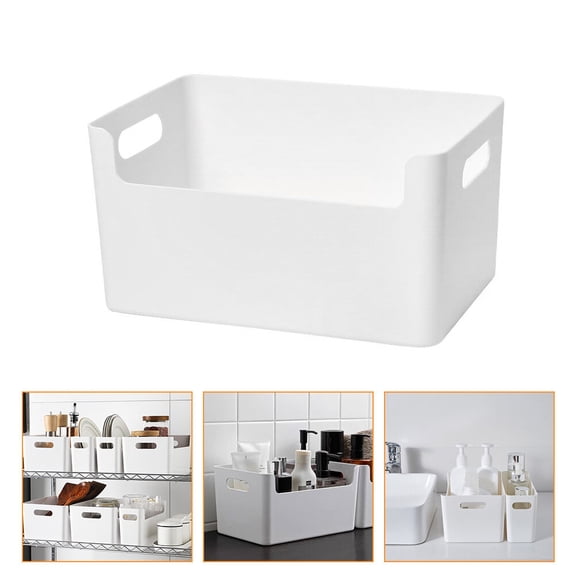 Worgeous  Storage Bins Handle Basket Boxes for Bedroom Plastic Drawer Wardrobe