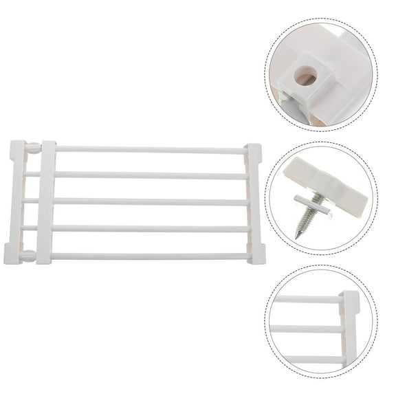 Worgeous  Storage Partition Shelves Closet Wardrobe Heavy Duty Multifunctional Rack White