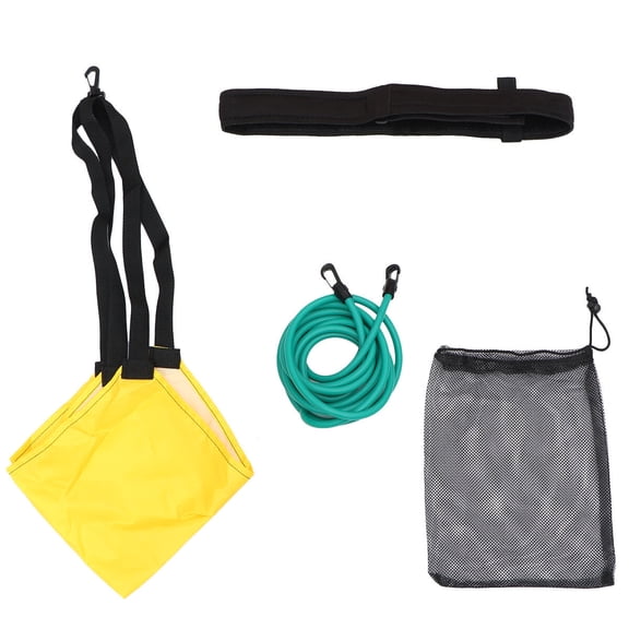 Worgeous Swimming Trainer Kid Tether Training Belt Pool Resistance Bands Child Green